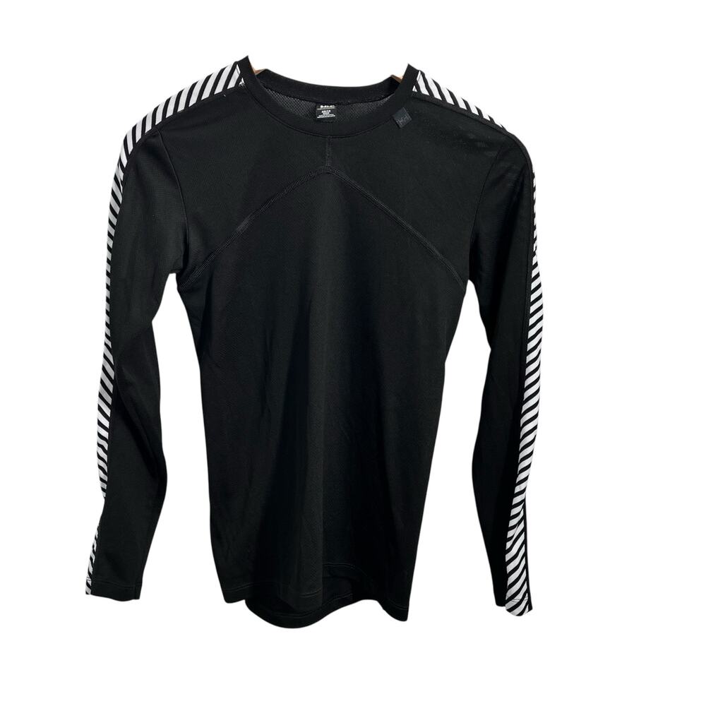 Helly Hansen Lifa Black & White Long Sleeve Crew Base Layer Women's Size XS